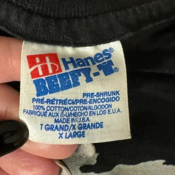 VTG 1992 Glow in the Dark Halloween Spooky Single Stich Tshirt XL Ghosts Unisex - Picture 4 of 11